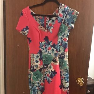 Floral pencil dress